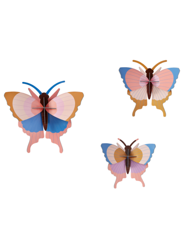 Decoración pared set tres mariposas