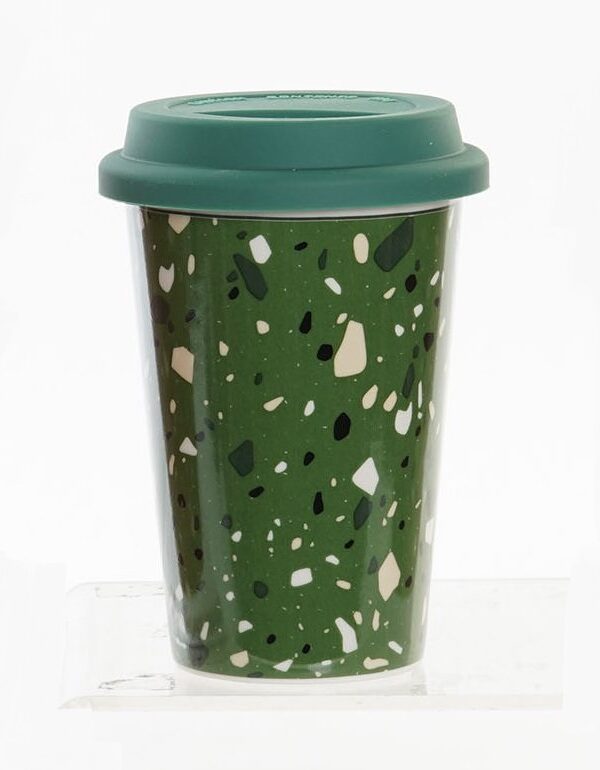 Mug Porcelana con Tapa de Silicona