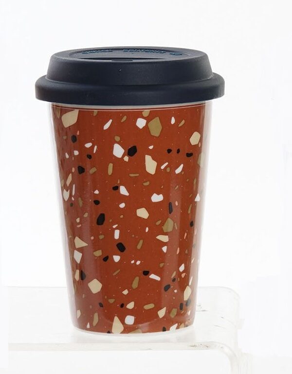 Mug Porcelana con Tapa de Silicona