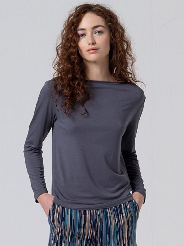 Camiseta Viscosa Bambú Gris Surkana