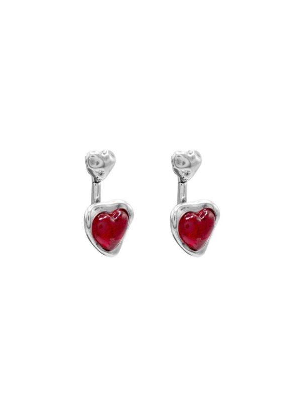 Pendientes Corazón Rojo Ciclón