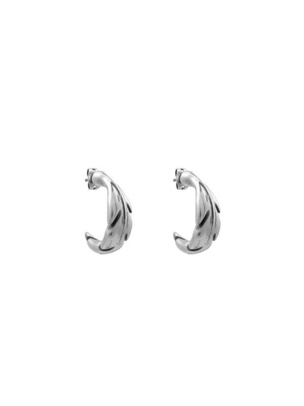 Pendientes aro pluma ciclón