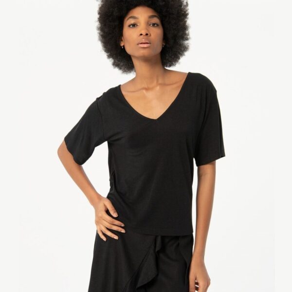 Comprar Camiseta Lino Negra
