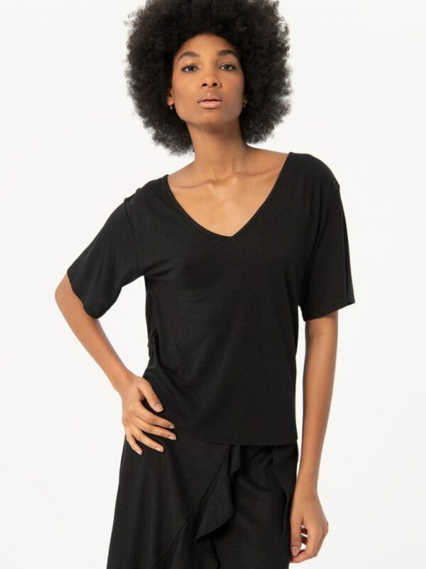 Comprar Camiseta Lino Negra