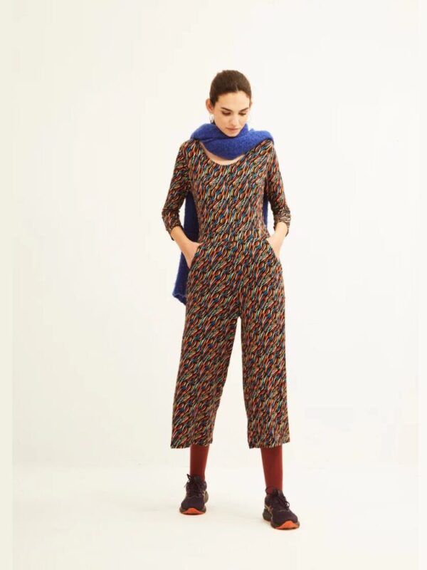 Comprar Mono Negro Estampado Multicolor Xantik
