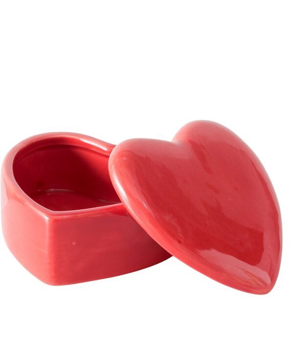 Caja Cerámica corazón Rojo