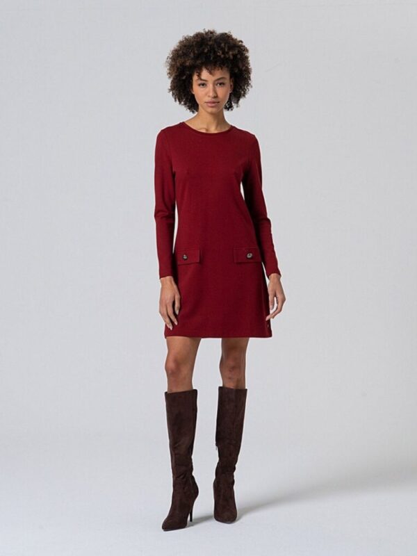 Vestido Viscosa Rojo Surkana