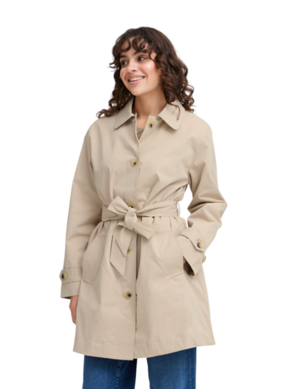 Comprar Gabardina Beige Cinturón