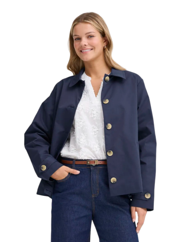 Comprar Gabardina Corta Azul Marino