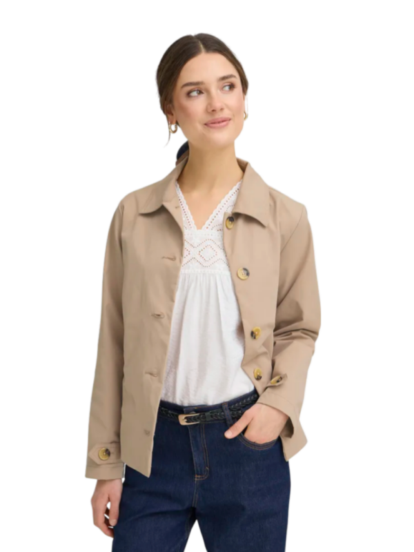 Comprar Gabardina Corta Beige