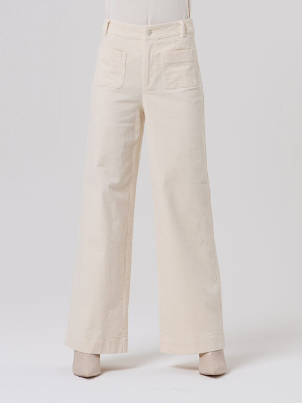 PANTALÓN ANCHO COLOR CRUDO