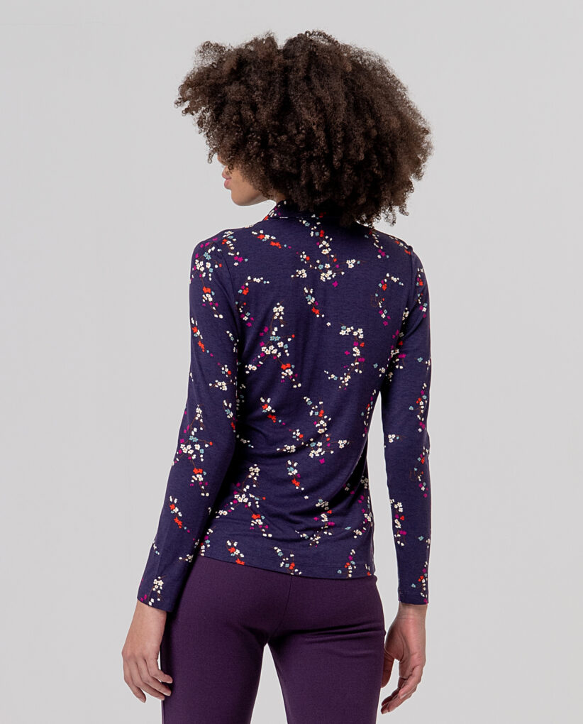 CAMISA DE MANGA LARGA MORADA - Imagen 3
