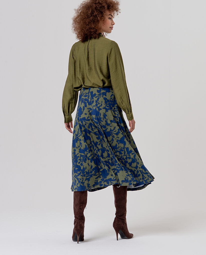 FALDA MIDI MARINO