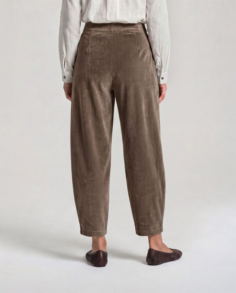 PANTALÓN BARREL CAMEL