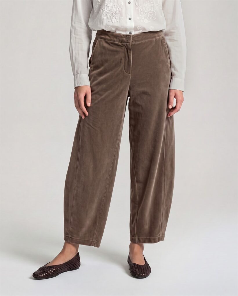 PANTALÓN BARREL CAMEL