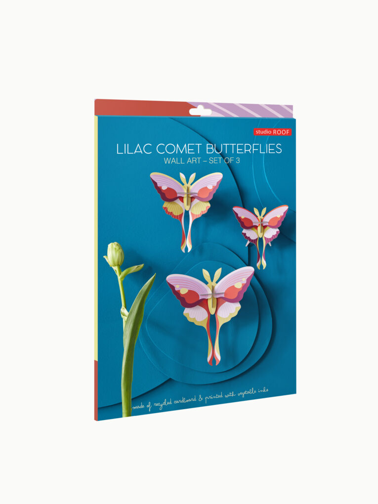 Set de 3 Mariposas Lilac Comet
