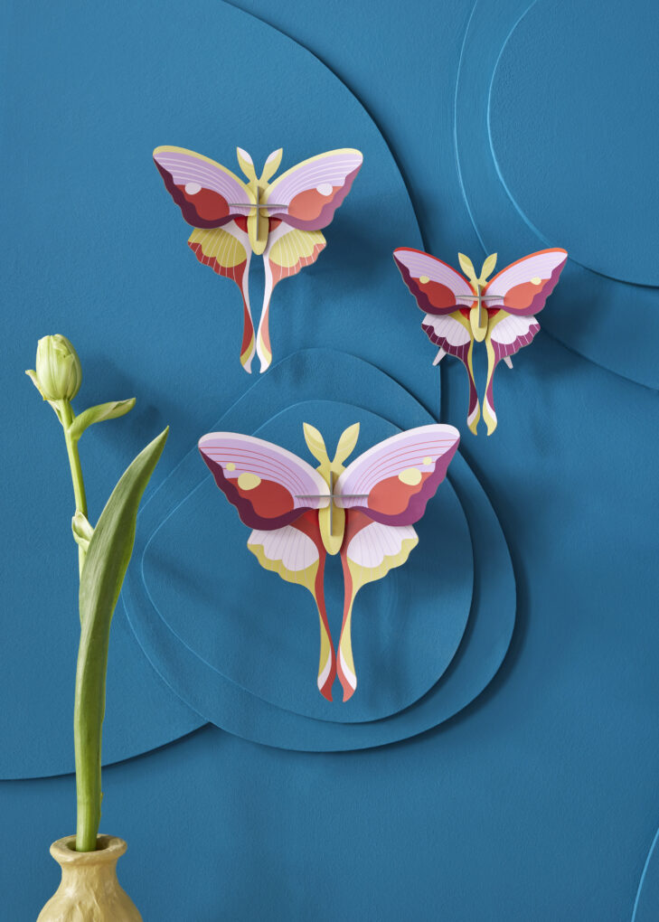 Set de 3 Mariposas Lilac Comet