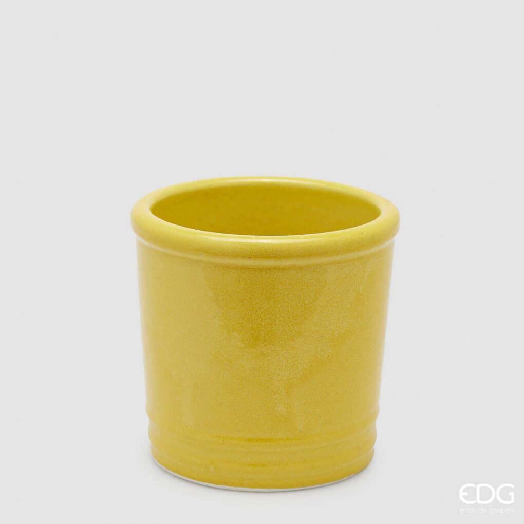 MACETERO GLAZED AMARILLO