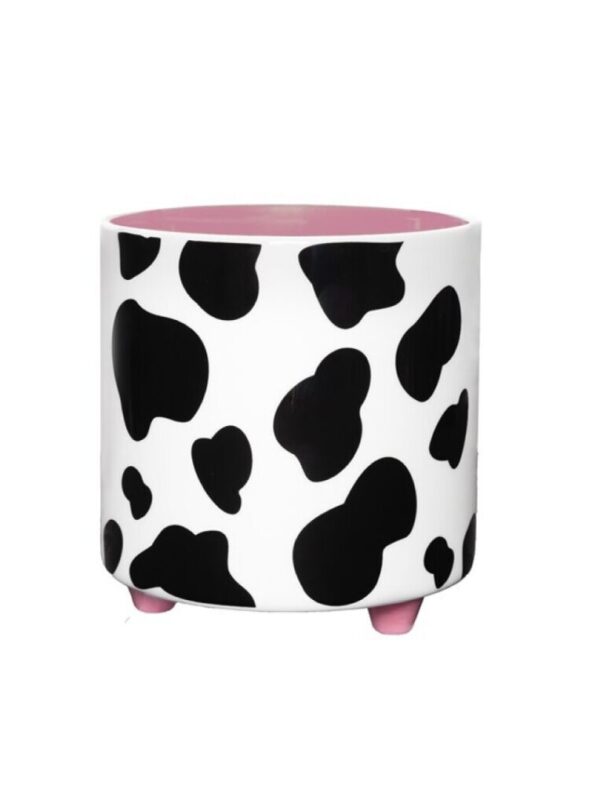 MACETERO DE CERÁMICA DE VACA