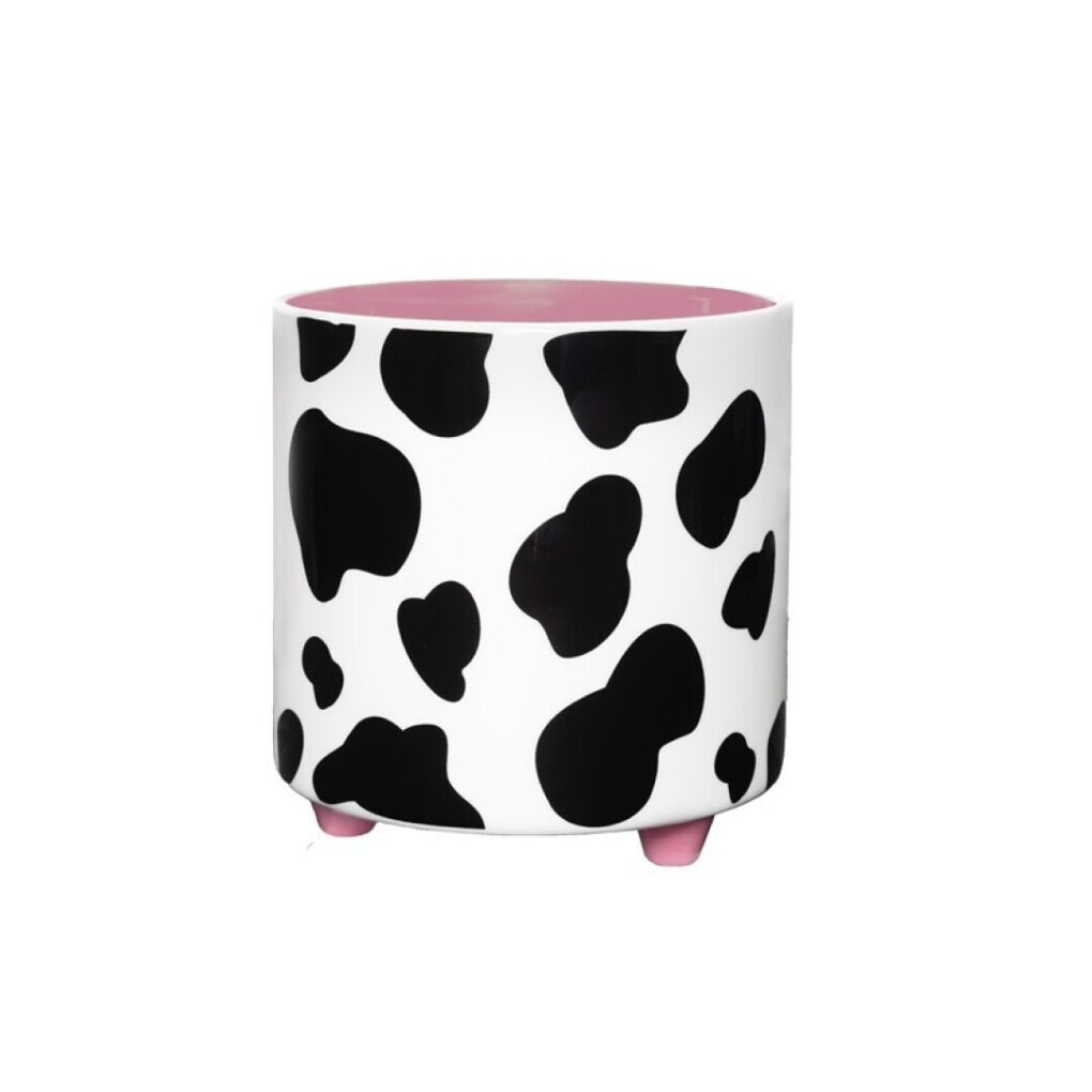 MACETERO DE CERÁMICA DE VACA