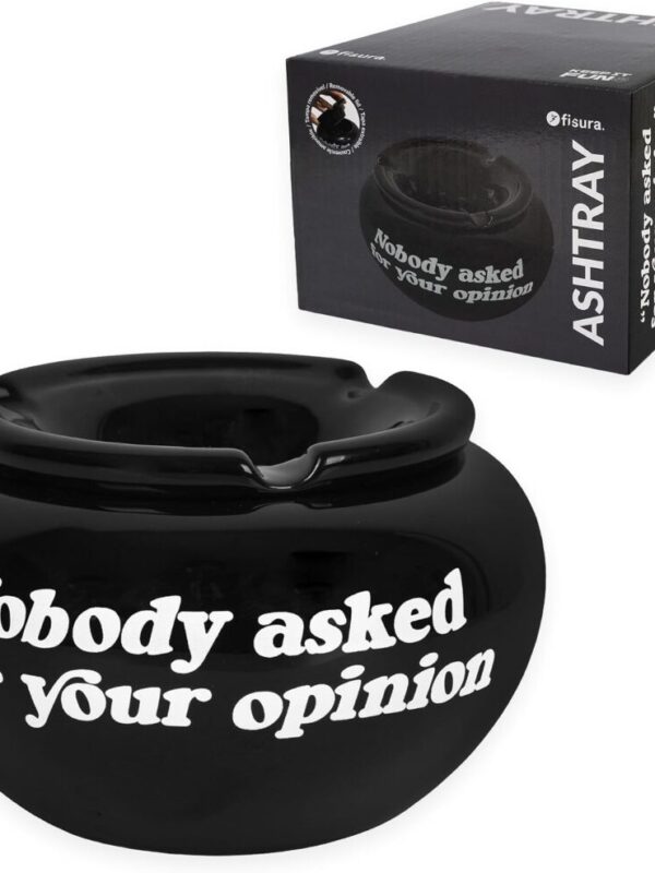 CENICERO CON TAPA "NOBODY ASKED"