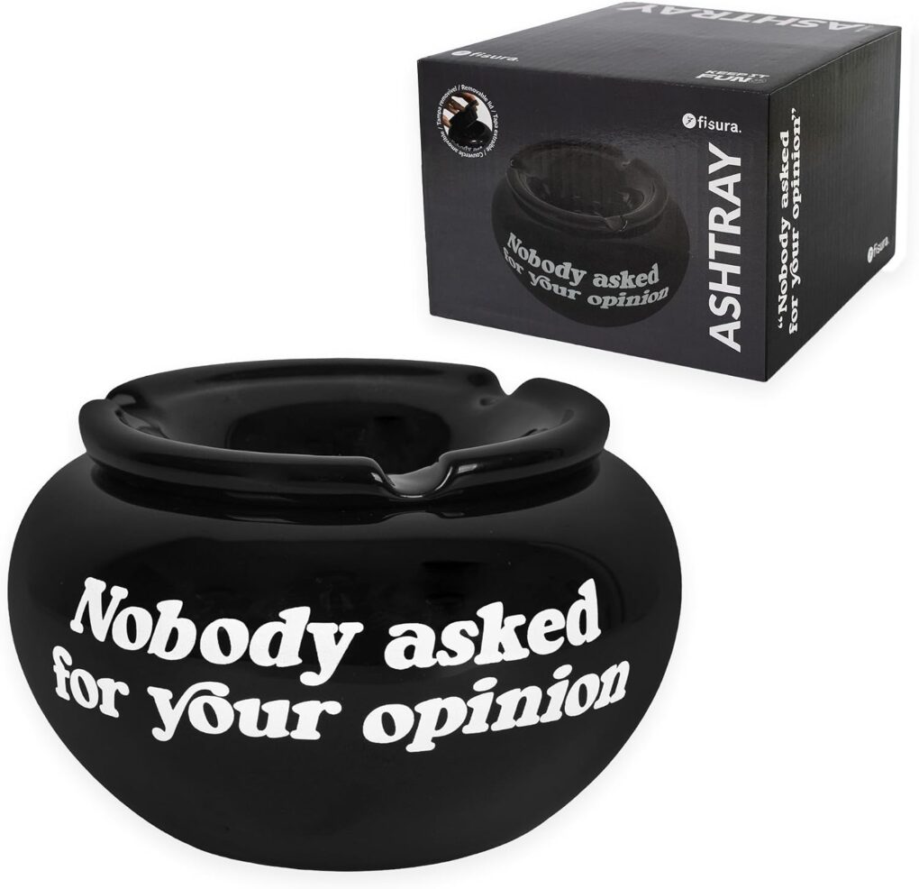 CENICERO CON TAPA "NOBODY ASKED"